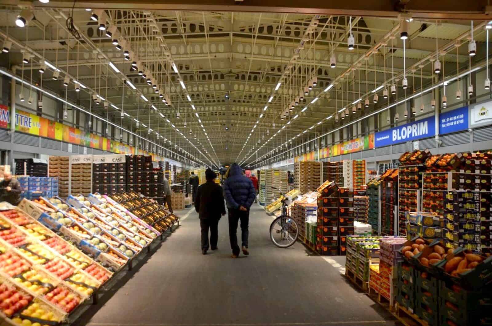 Intérieur du marché de Rungis